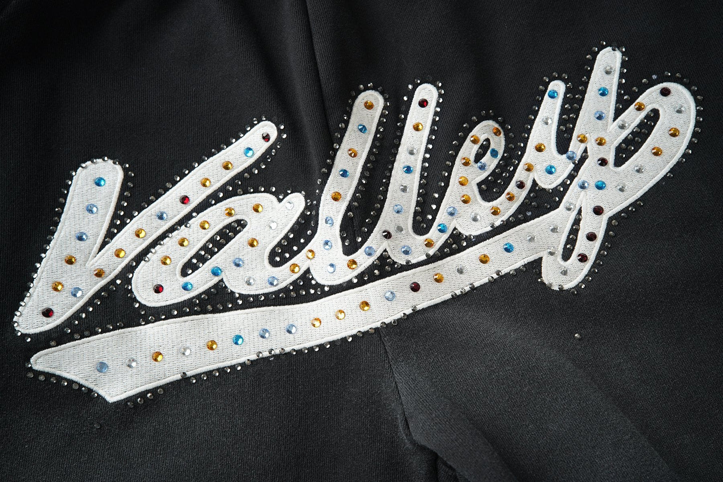 Valley Rhinestone Graphic Sweatpants — detail