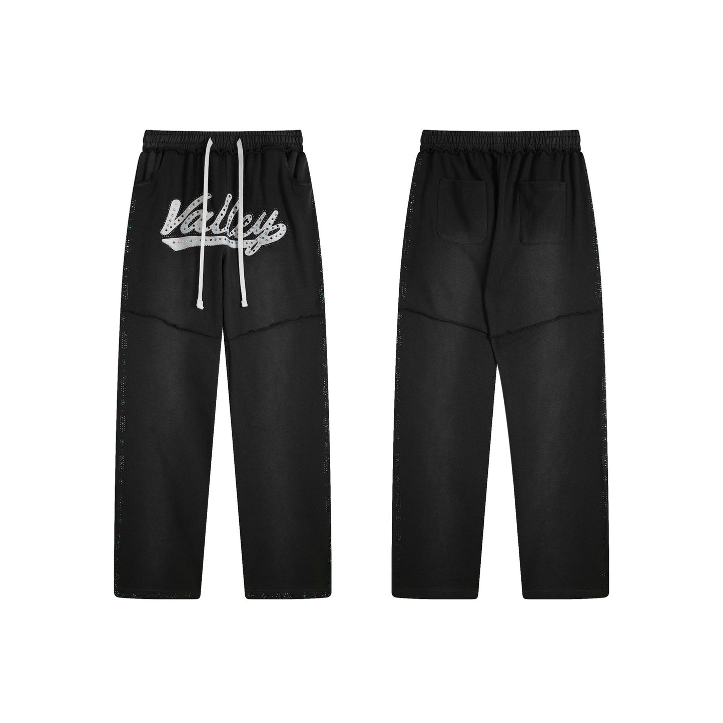 Valley Rhinestone Graphic Sweatpants — front