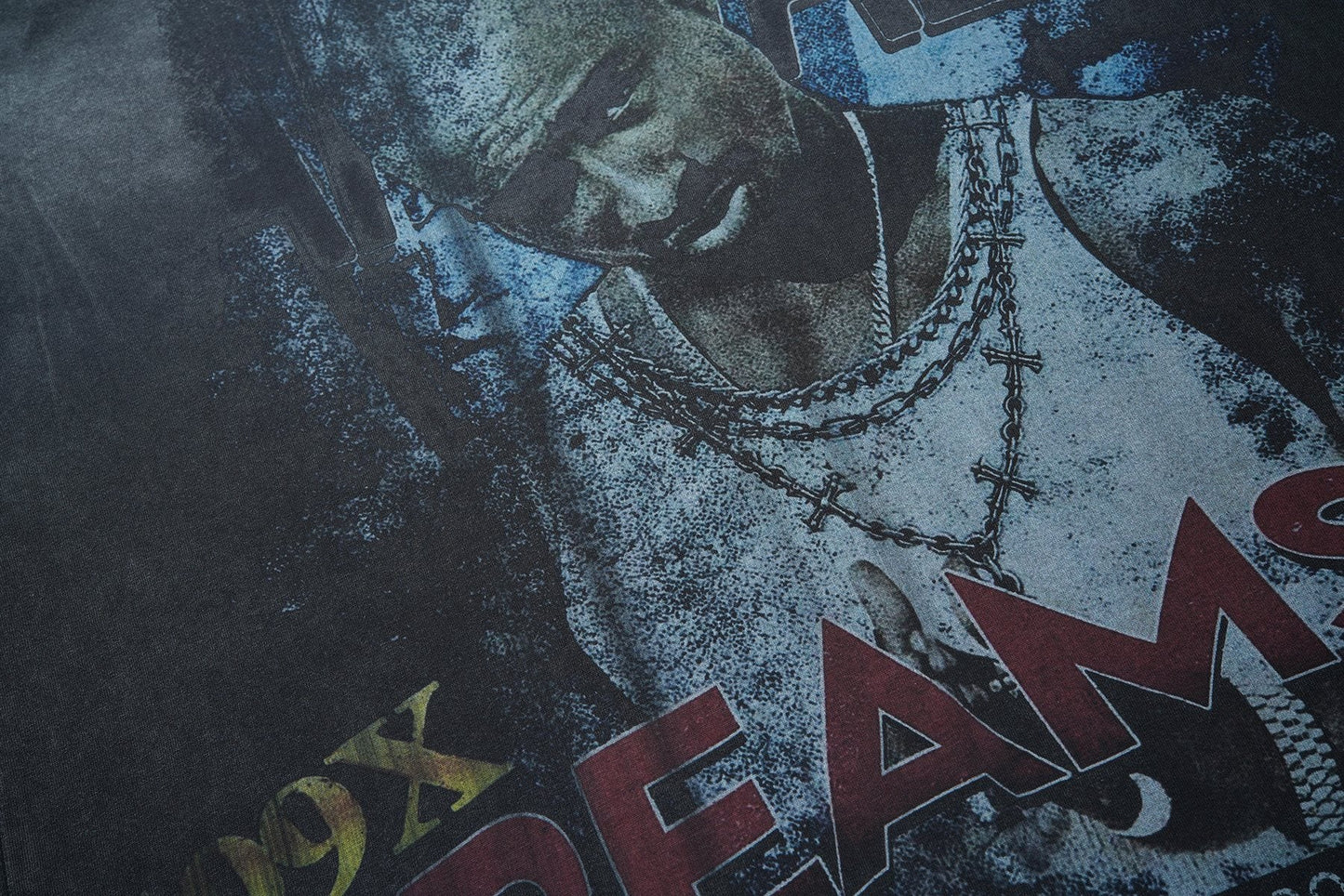 VALE USA 199X Dreams Portrait Graphic T-Shirt — detail