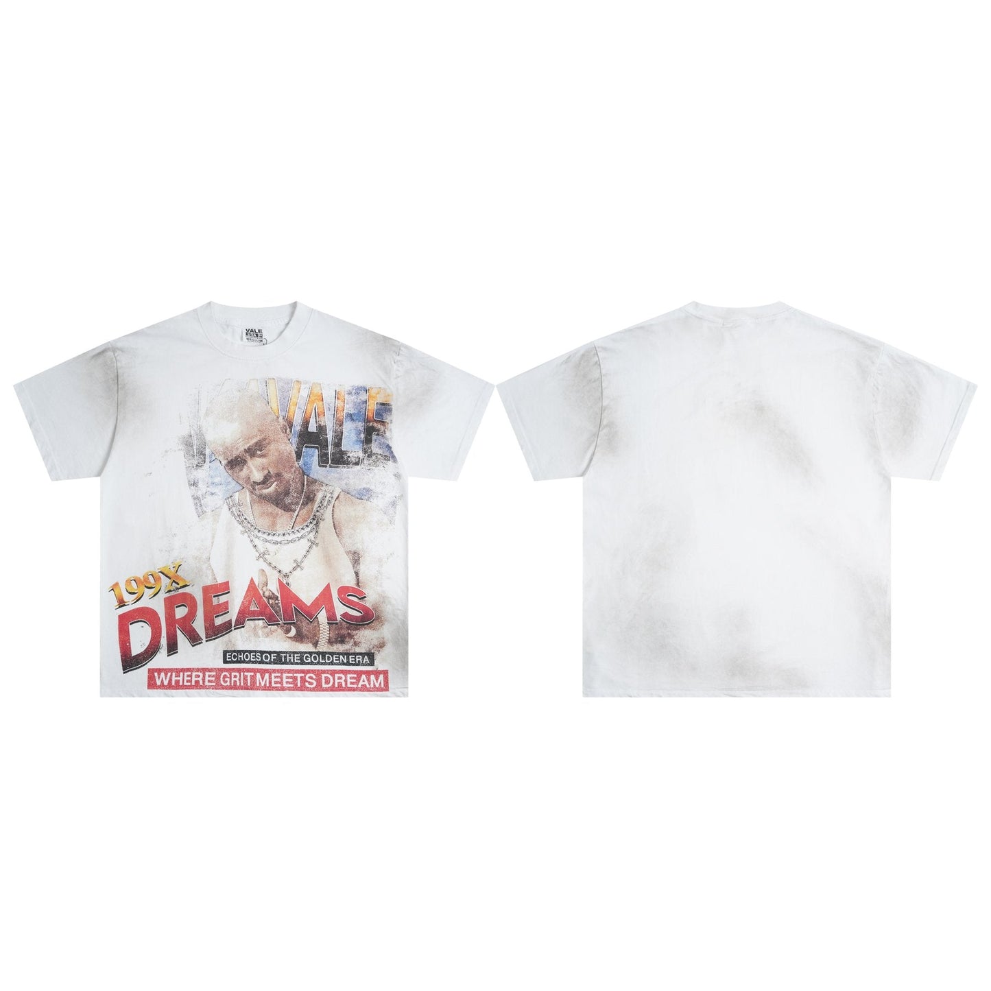 VALE USA 199X Dreams Portrait Graphic T-Shirt — front