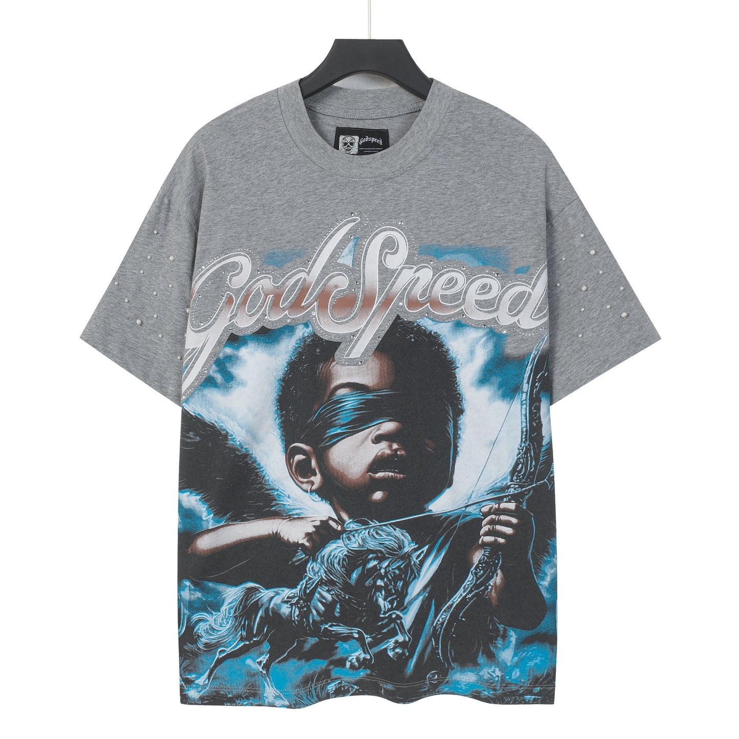 Godspeed Archer Studded Sleeve T-Shirt — front