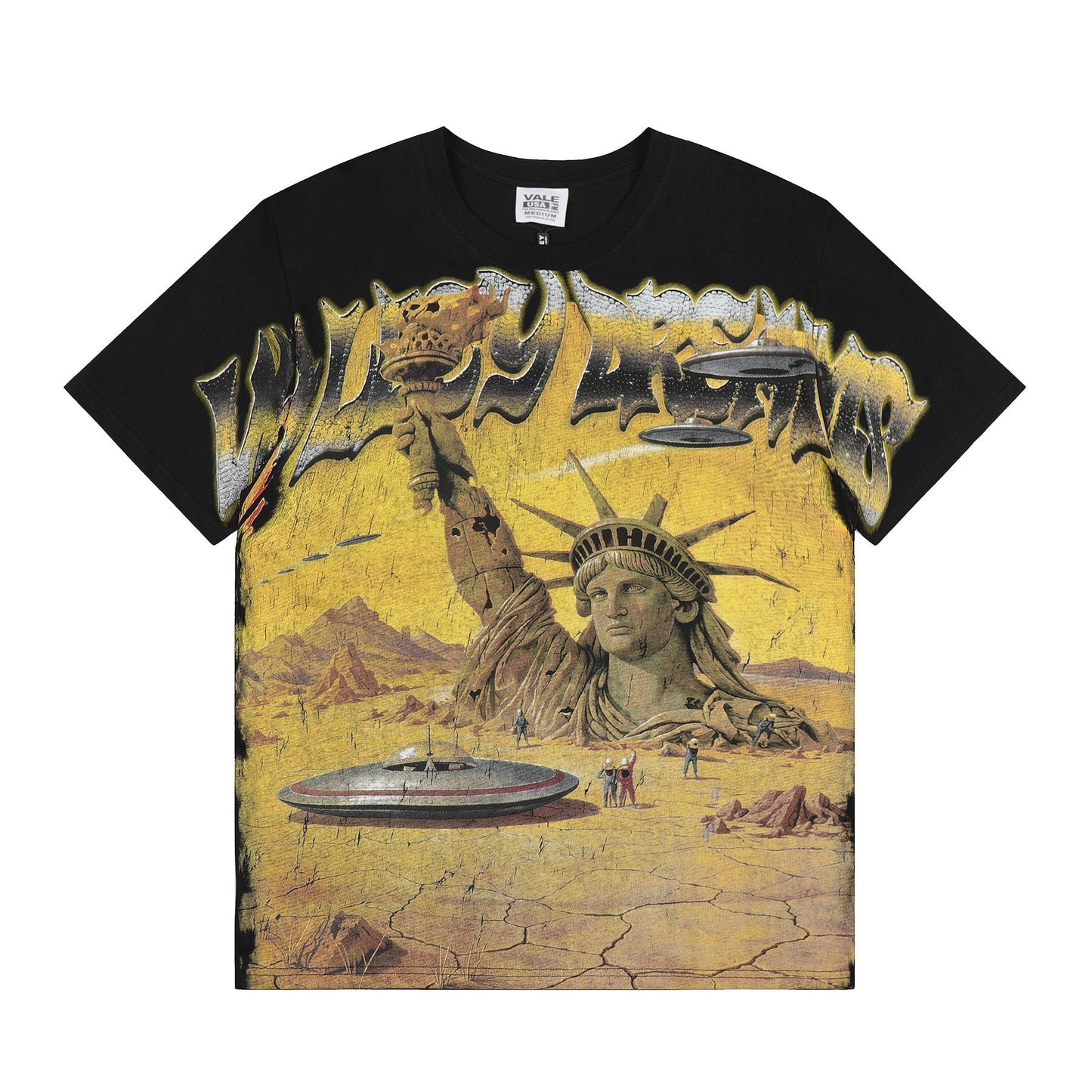 VALE USA Liberty UFO Graphic T-Shirt — front