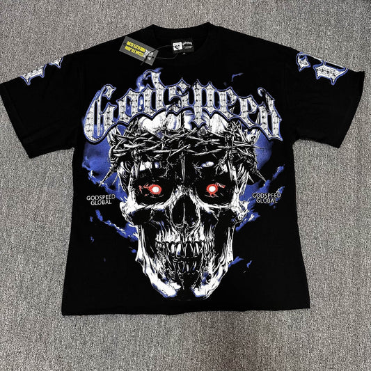 Godspeed Skull Crown Graphic T-Shirt — hero