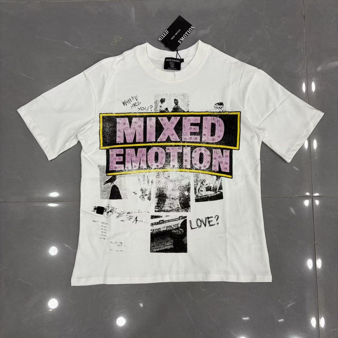 Mixed Emotion Short-Sleeve T-Shirt - White — hero