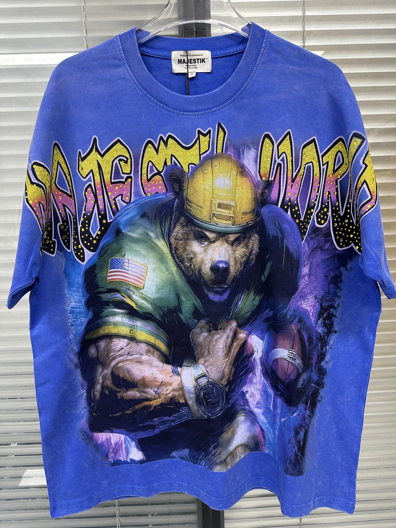 MAJESTIK Football Graphic T-Shirt — front