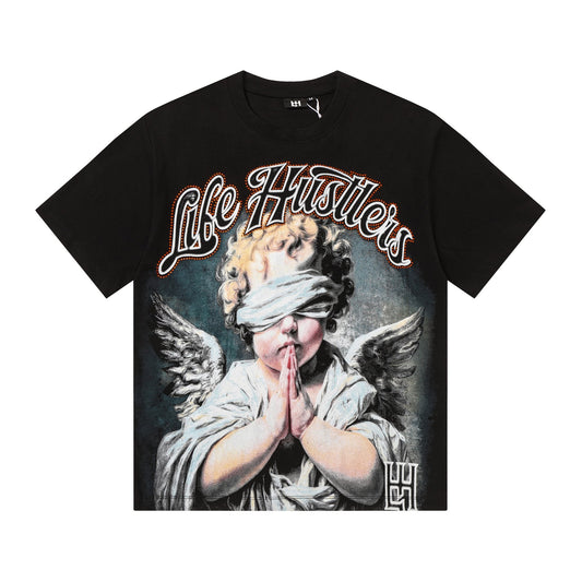 Life Hustlere Angel H-Back Graphic T-Shirt — hero