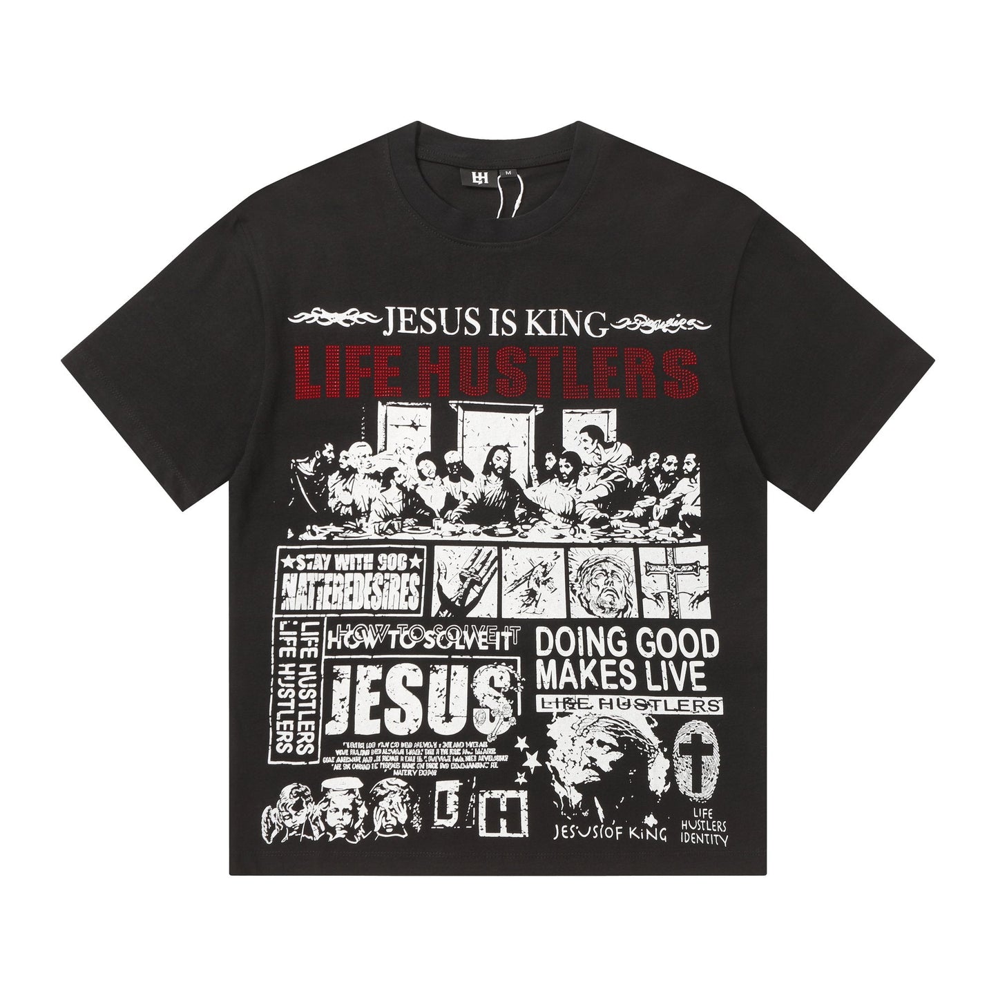 Life Hustlere Jesus Is King Graphic Short-Sleeve T-Shirt — hero