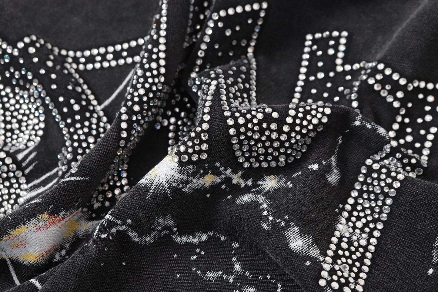 SAINT Washed Black Magician Devil Graphic T-Shirt — detail