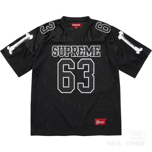 Supreme Bone Sleeve Number Football Jersey T-Shirt — hero