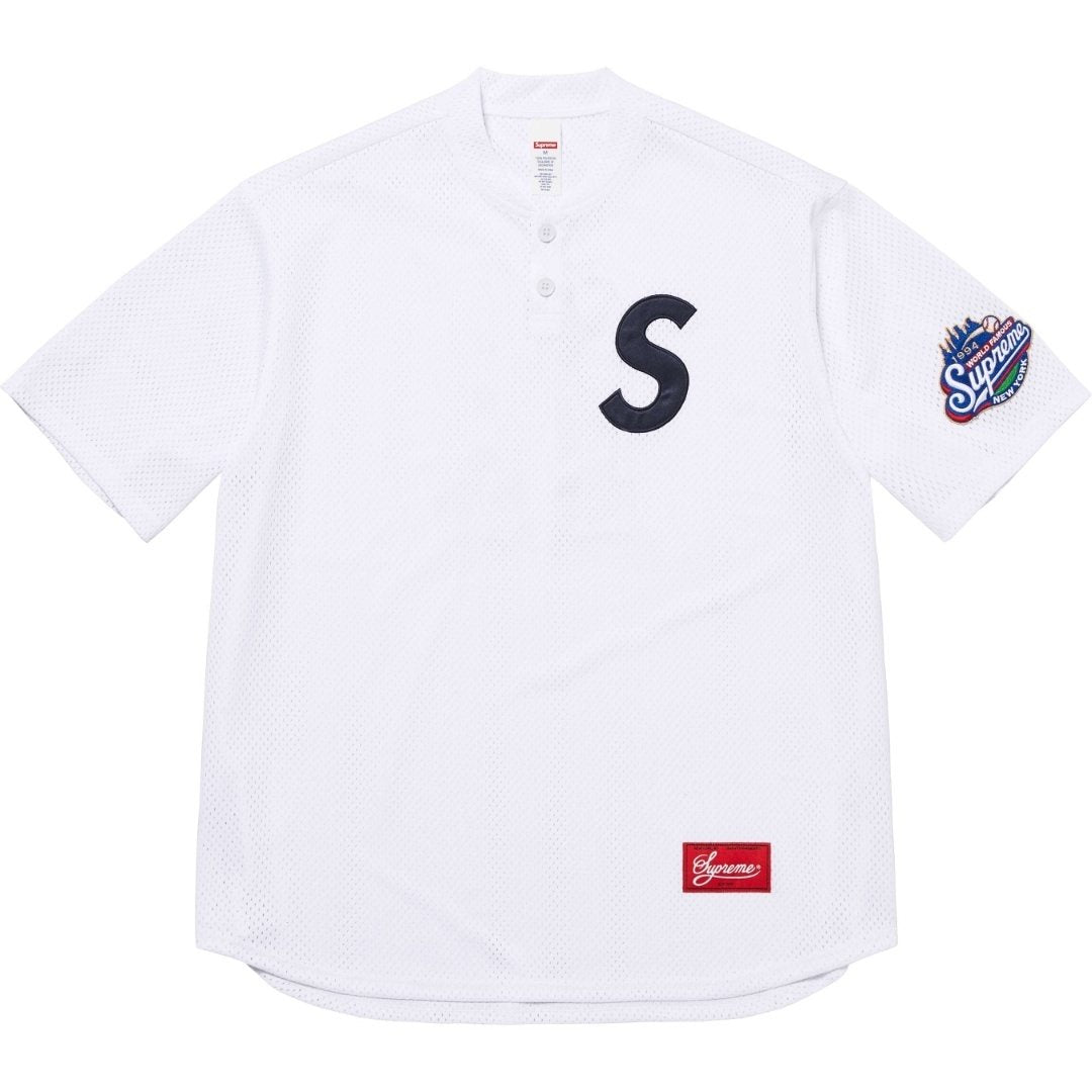 Supreme Back Number Baseball-Style Jersey T-Shirt — front