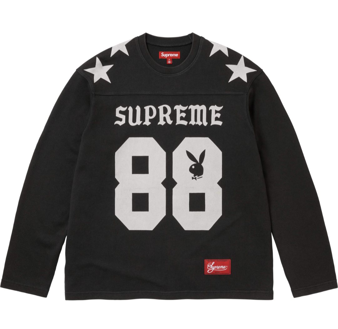 Supreme 88 Star Shoulder Long-Sleeve T-Shirt — front