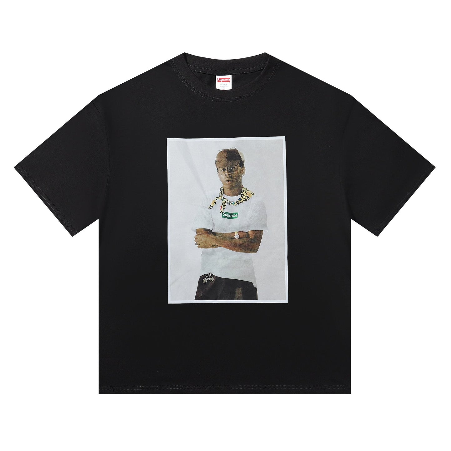 Supreme Tyler the Creator Portrait Graphic T-Shirt — hero