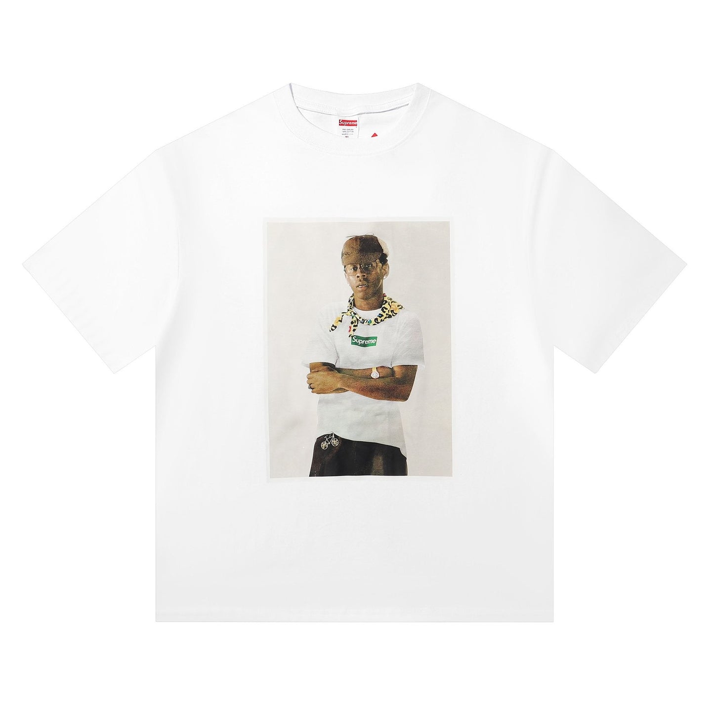 Supreme Tyler the Creator Portrait Graphic T-Shirt — front
