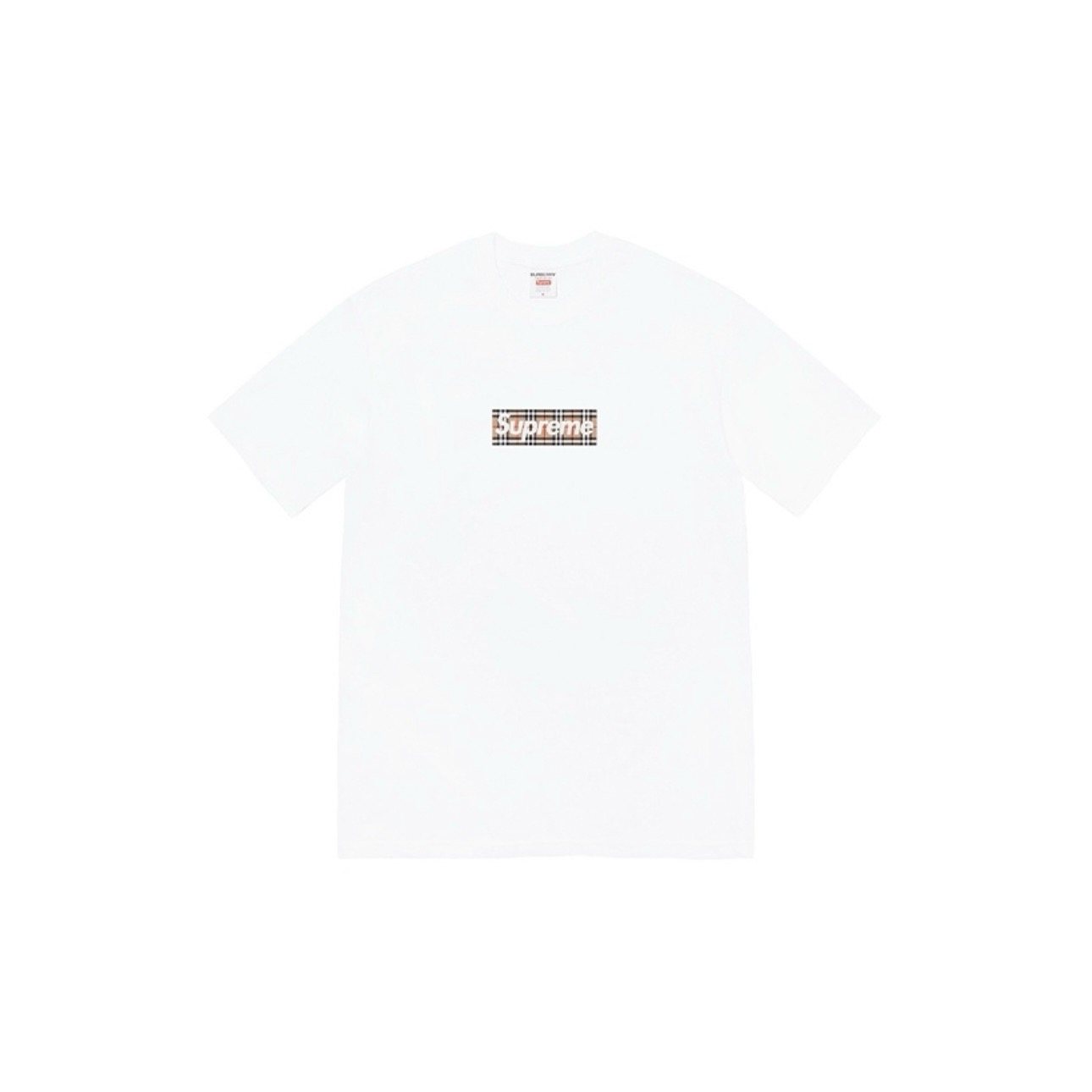 Supreme Plaid Box-Logo Graphic T-Shirt — front