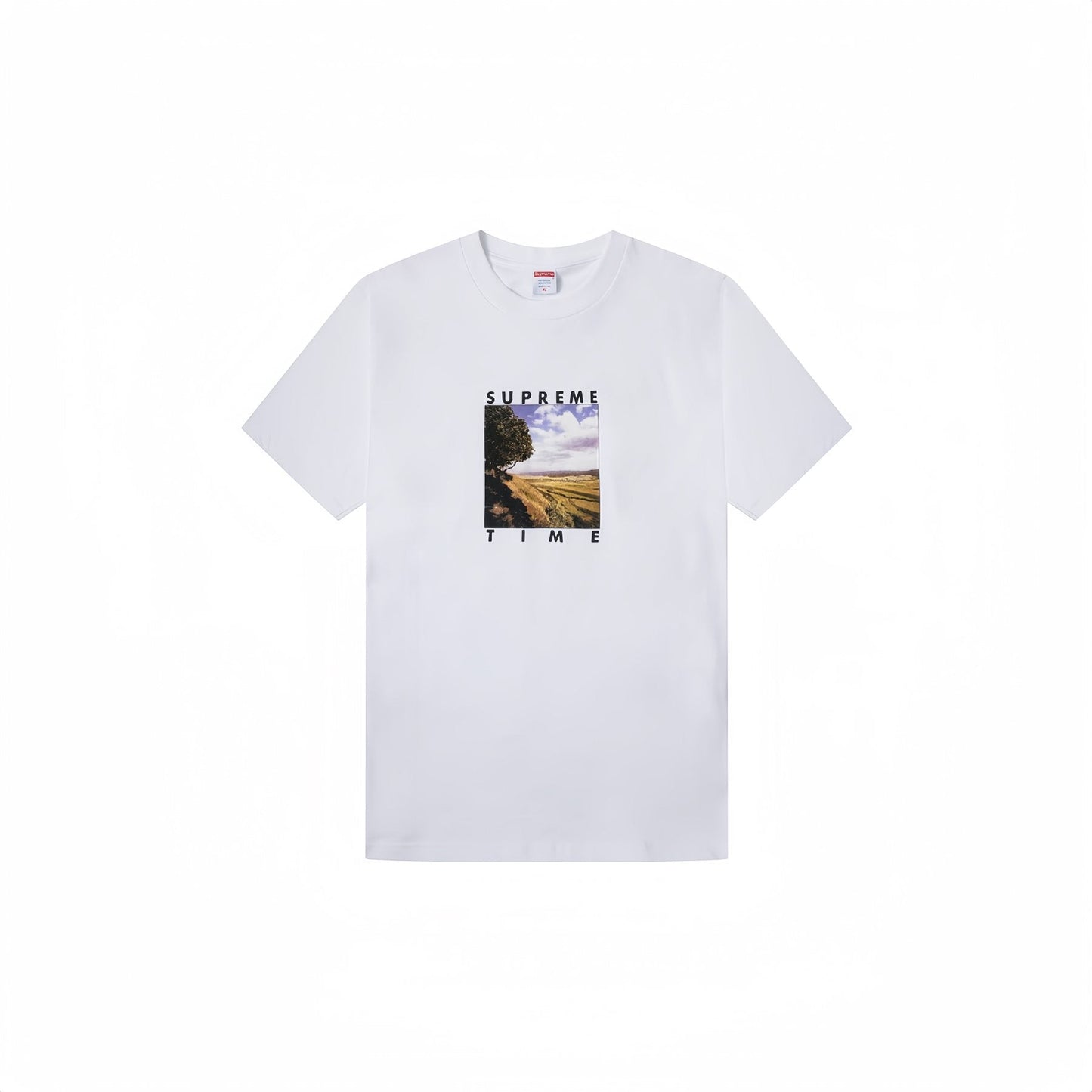 Supreme Time Landscape Graphic T-Shirt — front