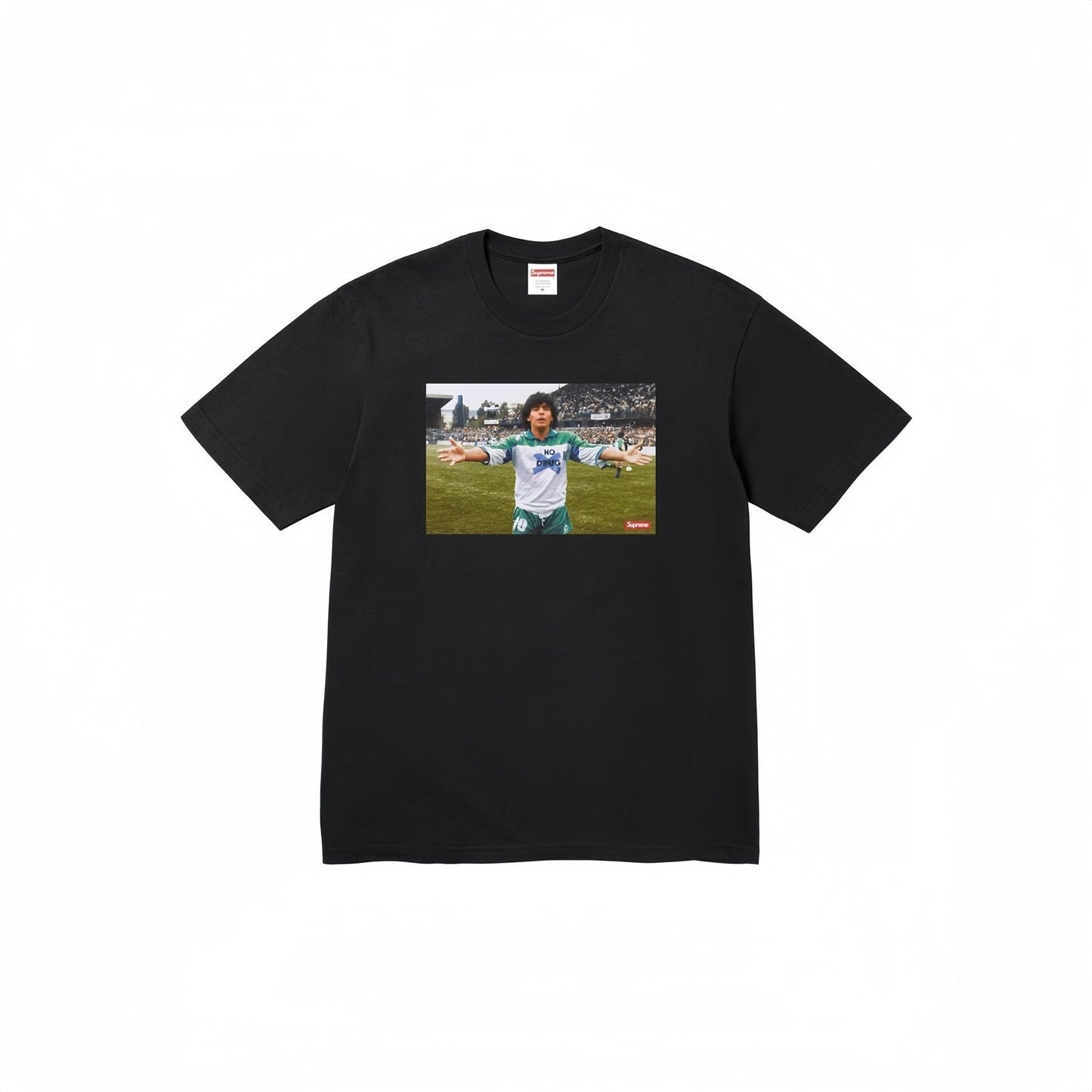 Supreme Maradona No Drug Graphic T-Shirt — hero