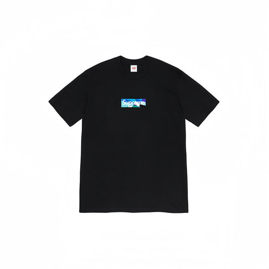 Supreme Blue/Teal Box Logo Short-Sleeve T-Shirt — front