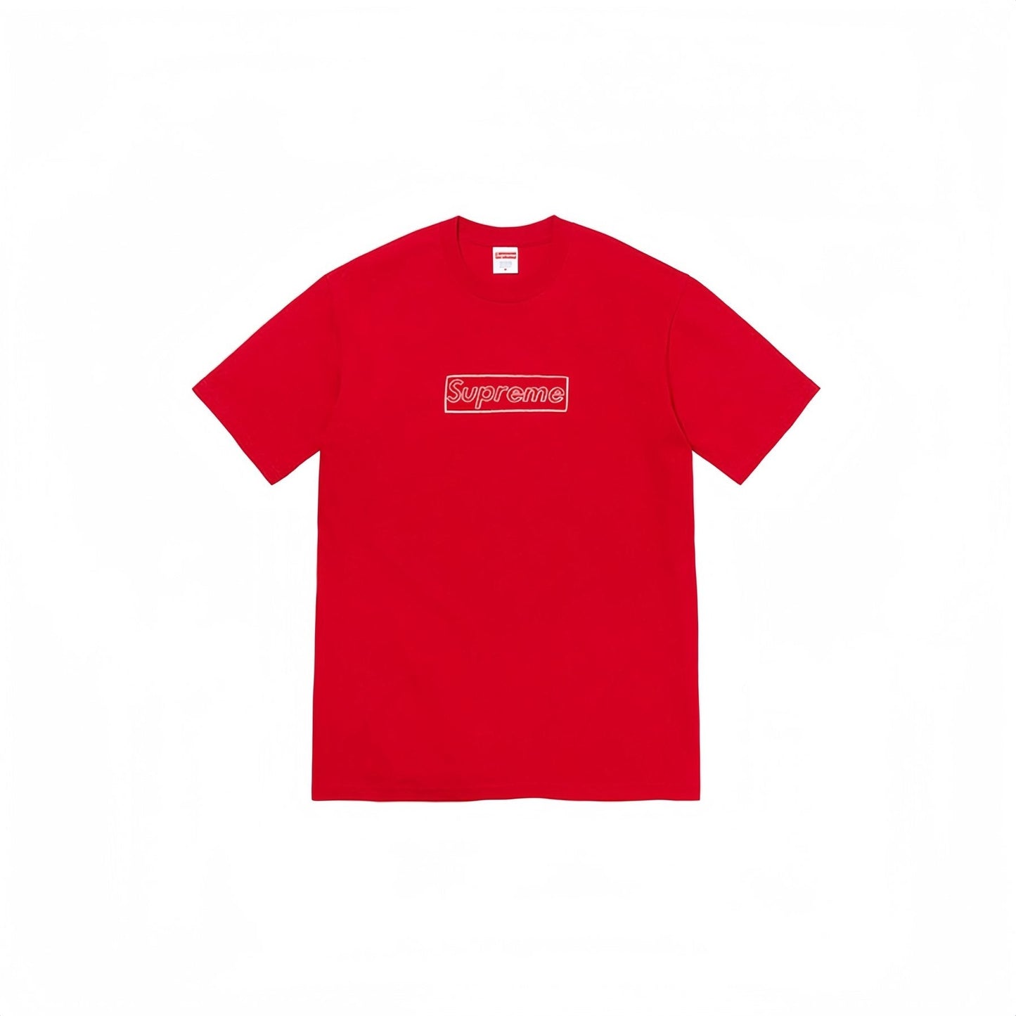 Supreme Chalk Logo Graphic T-Shirt — front
