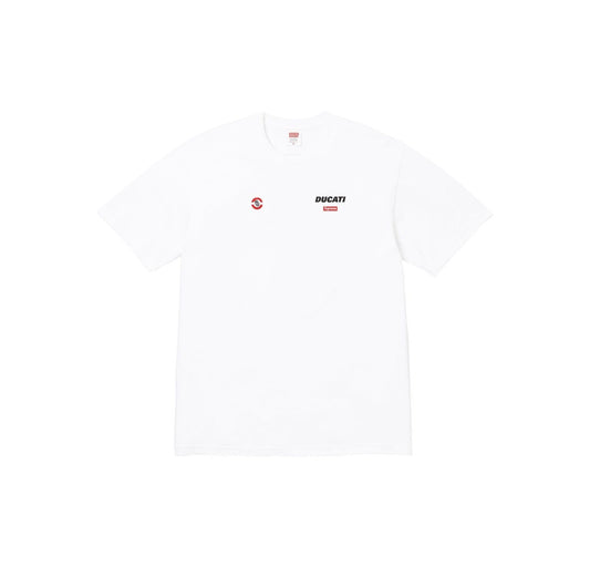 Supreme Ducati Sponsor Graphic Short-Sleeve T-Shirt — hero