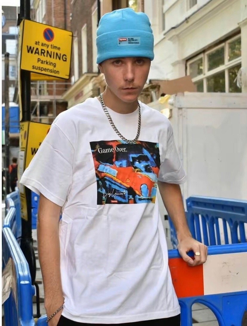 Supreme Game Over Car Graphic T-Shirt — context