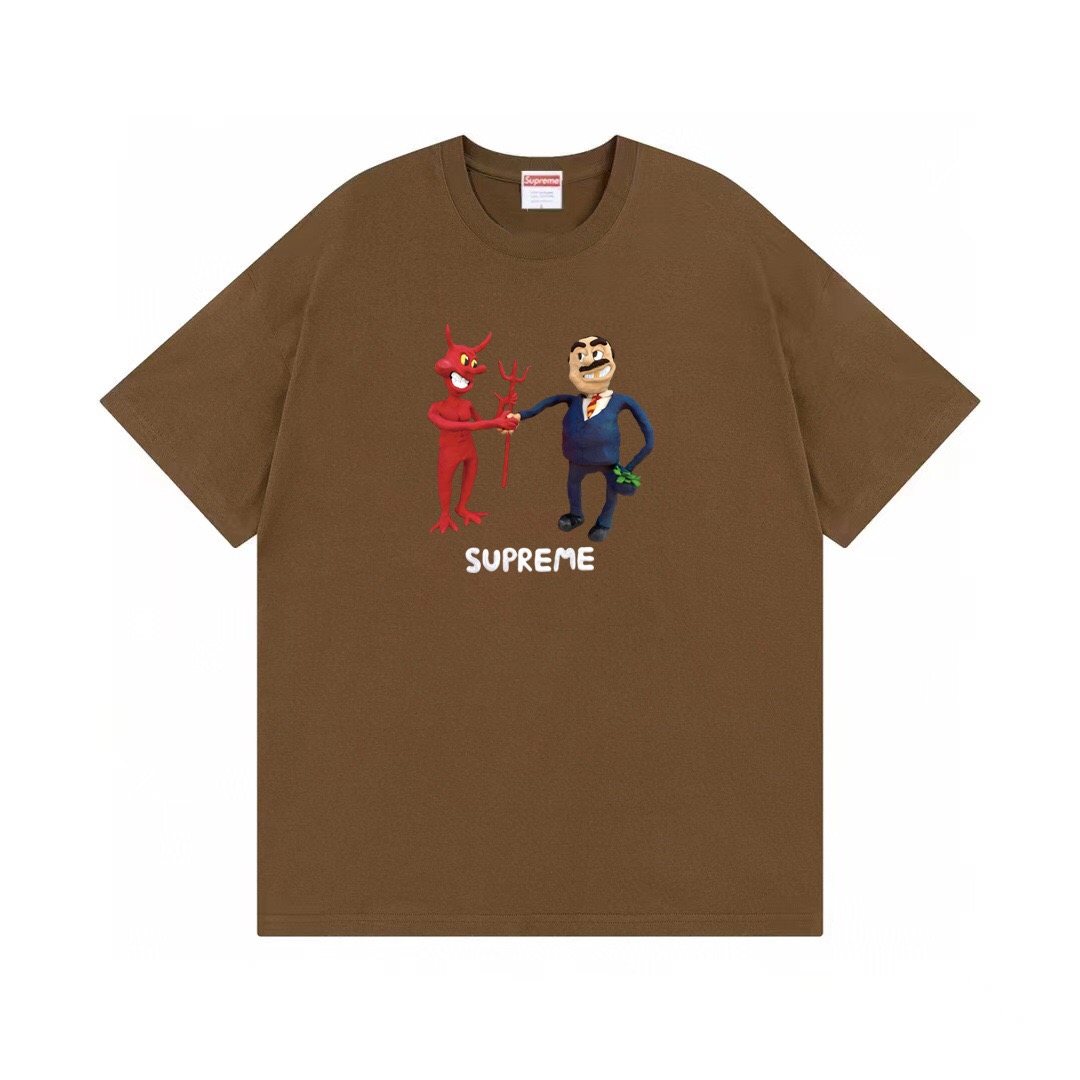 Supreme Business Devil Graphic T-Shirt — front