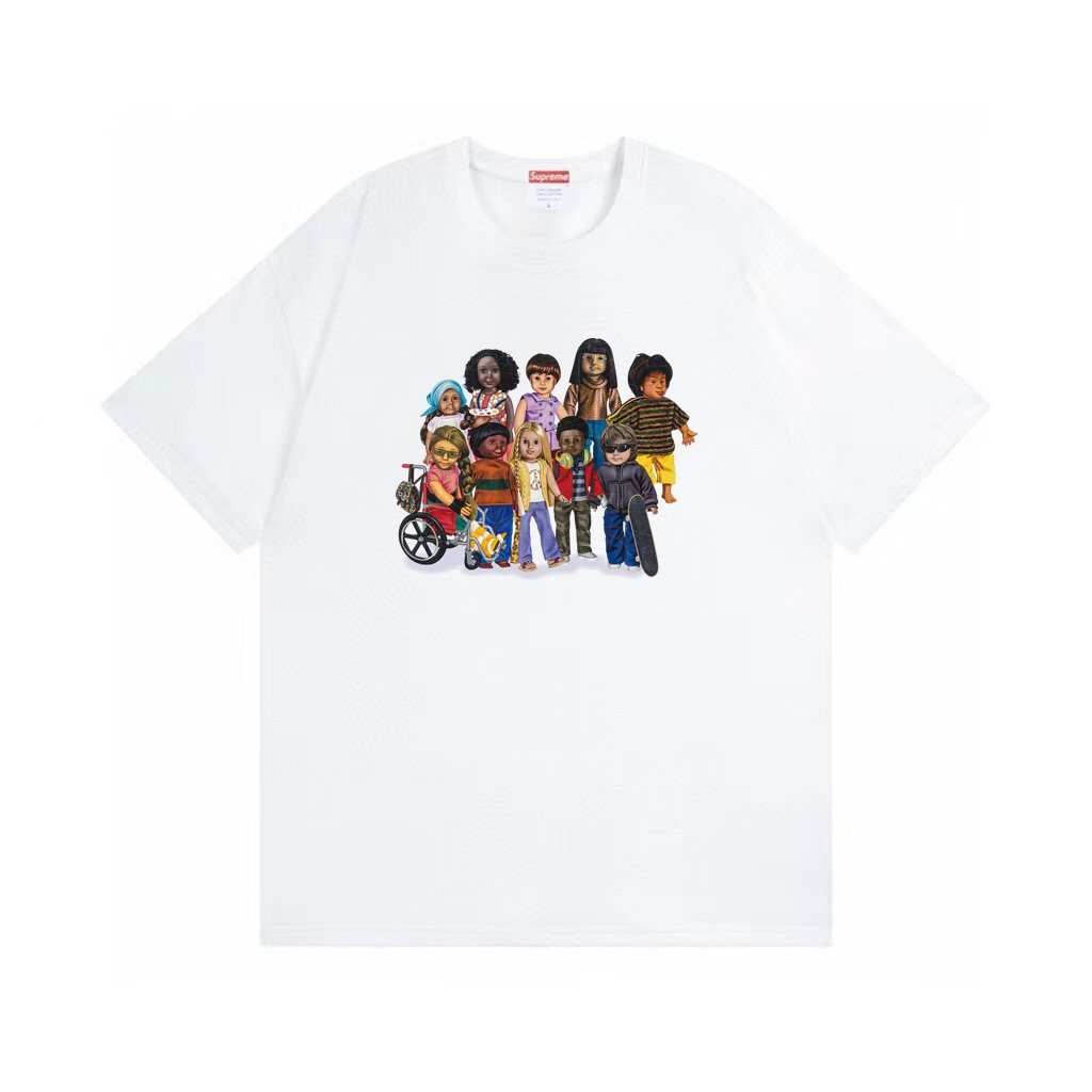 Supreme Children Cartoon Graphic T-Shirt — front