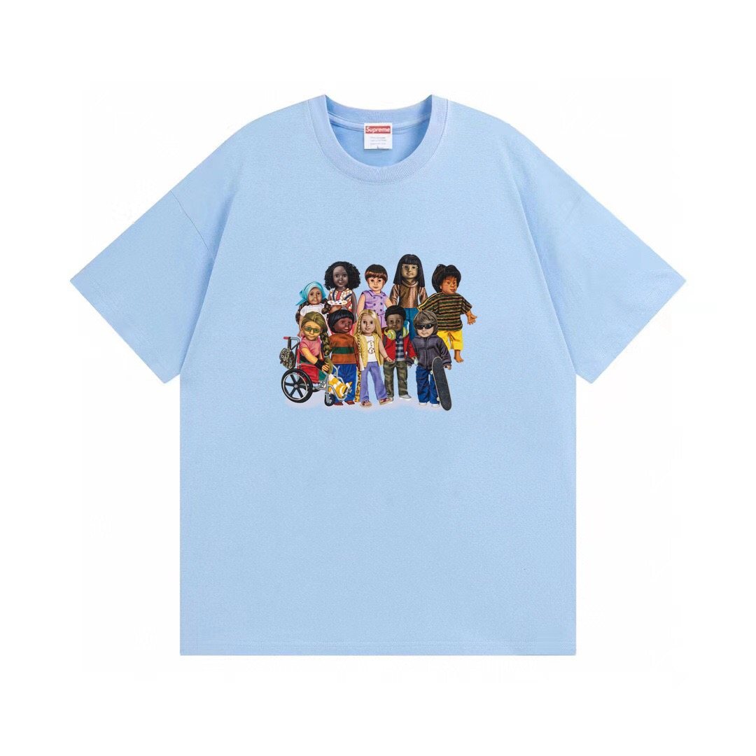 Supreme Children Cartoon Graphic T-Shirt — front