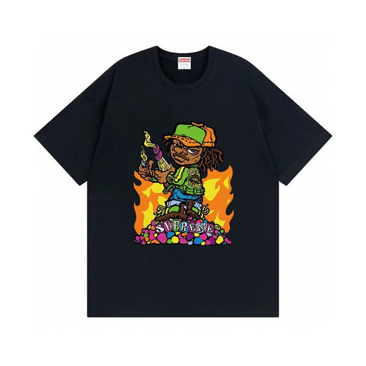 Supreme Molotov Kid Flame Graphic T-Shirt — hero