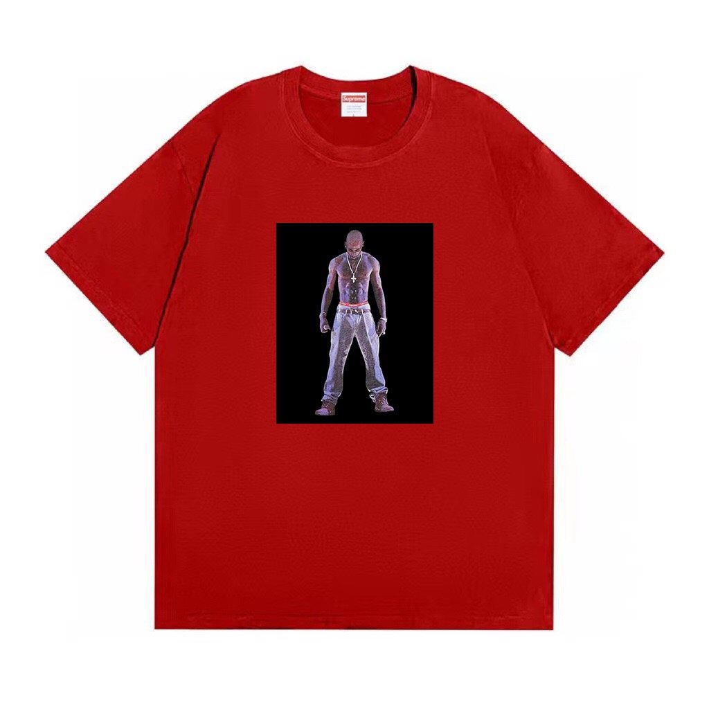 Supreme Tupac Hologram Graphic Short-Sleeve T-Shirt — front