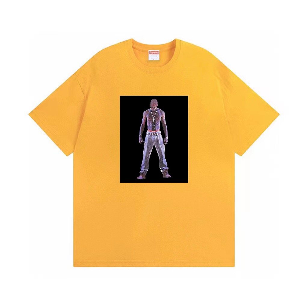 Supreme Tupac Hologram Graphic Short-Sleeve T-Shirt — front