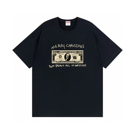 Supreme Merry Christmas Money Graphic T-Shirt — hero