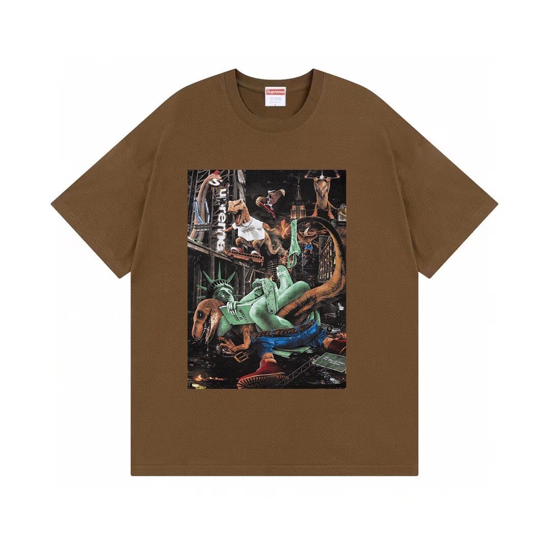 Supreme T-Rex Statue Graphic Short-Sleeve T-Shirt — front