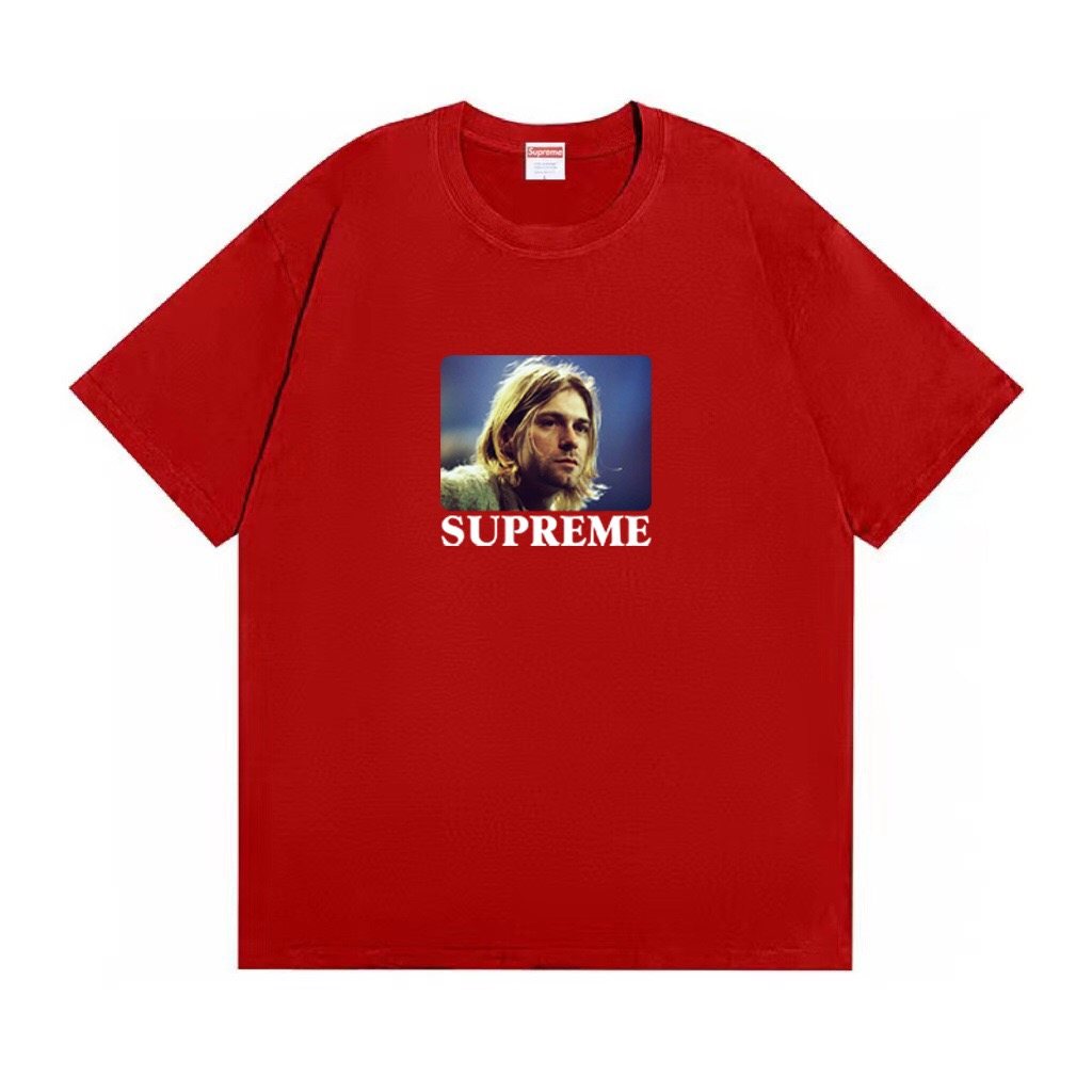 Supreme Kurt Cobain Portrait Graphic T-Shirt — front