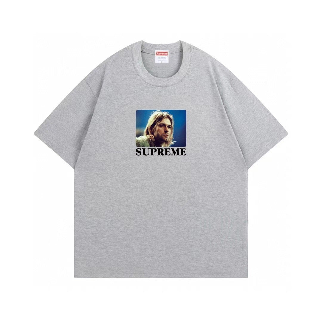 Supreme Kurt Cobain Portrait Graphic T-Shirt — front