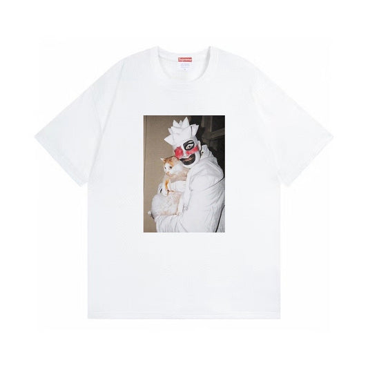 Supreme Clown Cat Graphic T-Shirt — hero