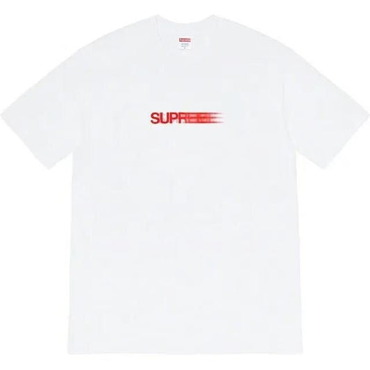 Supreme Red Motion Wordmark T-Shirt — front