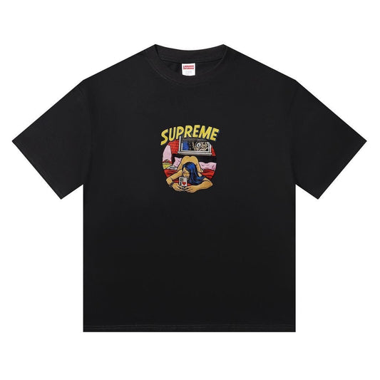 Supreme Bedroom Comic Graphic T-Shirt — hero