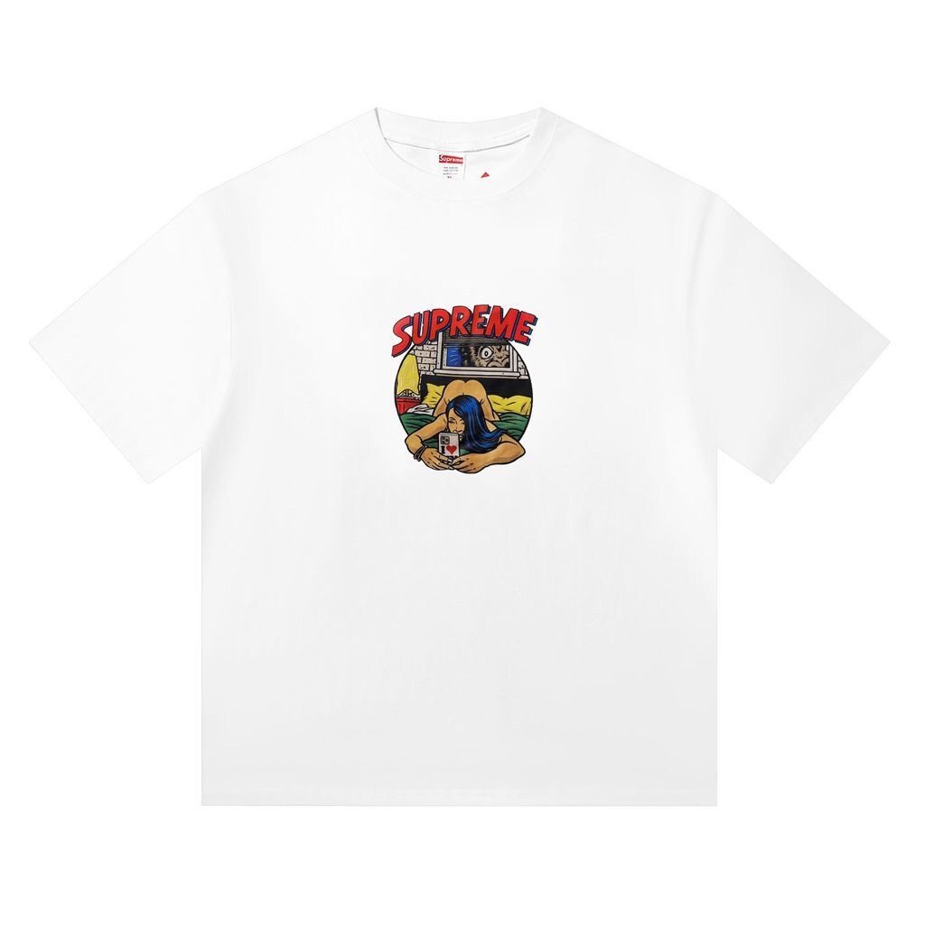 Supreme Bedroom Comic Graphic T-Shirt — front