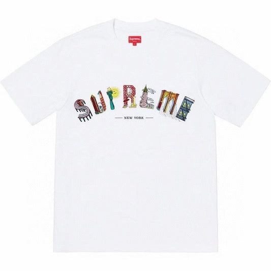 Supreme Multicolor Wordmark Short-Sleeve T-Shirt — hero