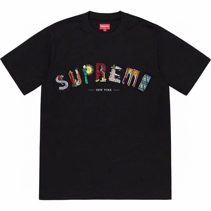 Supreme Multicolor Wordmark Short-Sleeve T-Shirt — front