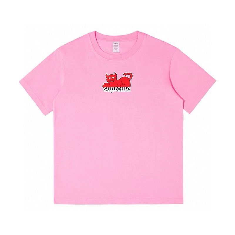 Supreme Devil Cat Graphic Short-Sleeve T-Shirt — front