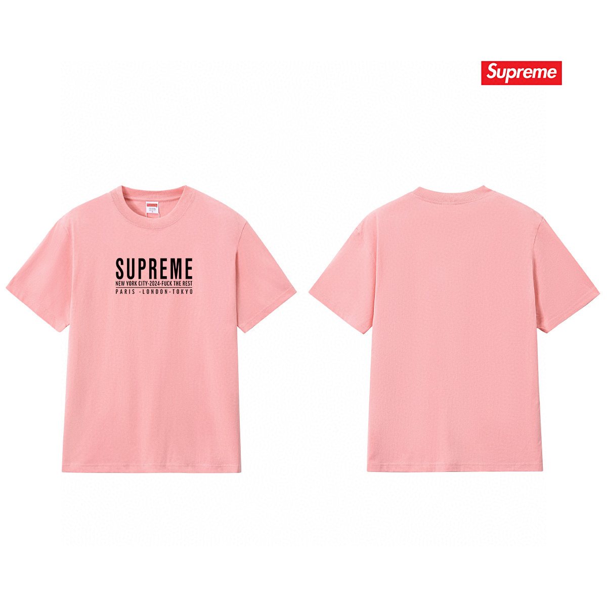 Supreme Chest Logo Graphic T-Shirt — comparison