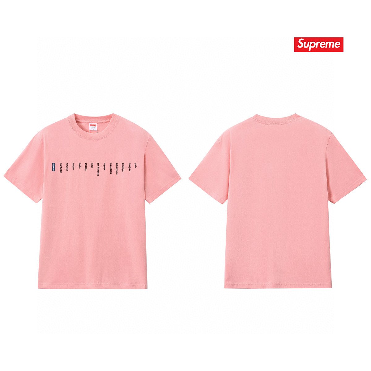 Supreme Location Graphic Short-Sleeve T-Shirt — front