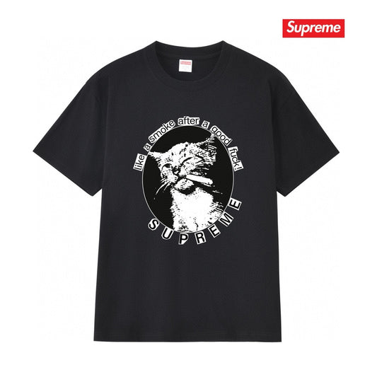 Supreme Cat Smoke Graphic T-Shirt — hero
