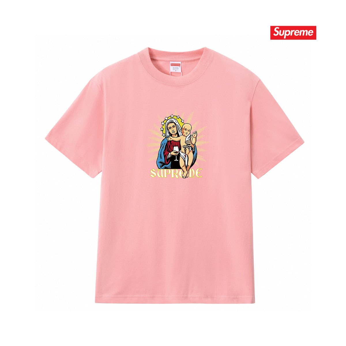 Supreme Religious Graphic Short-Sleeve T-Shirt — front