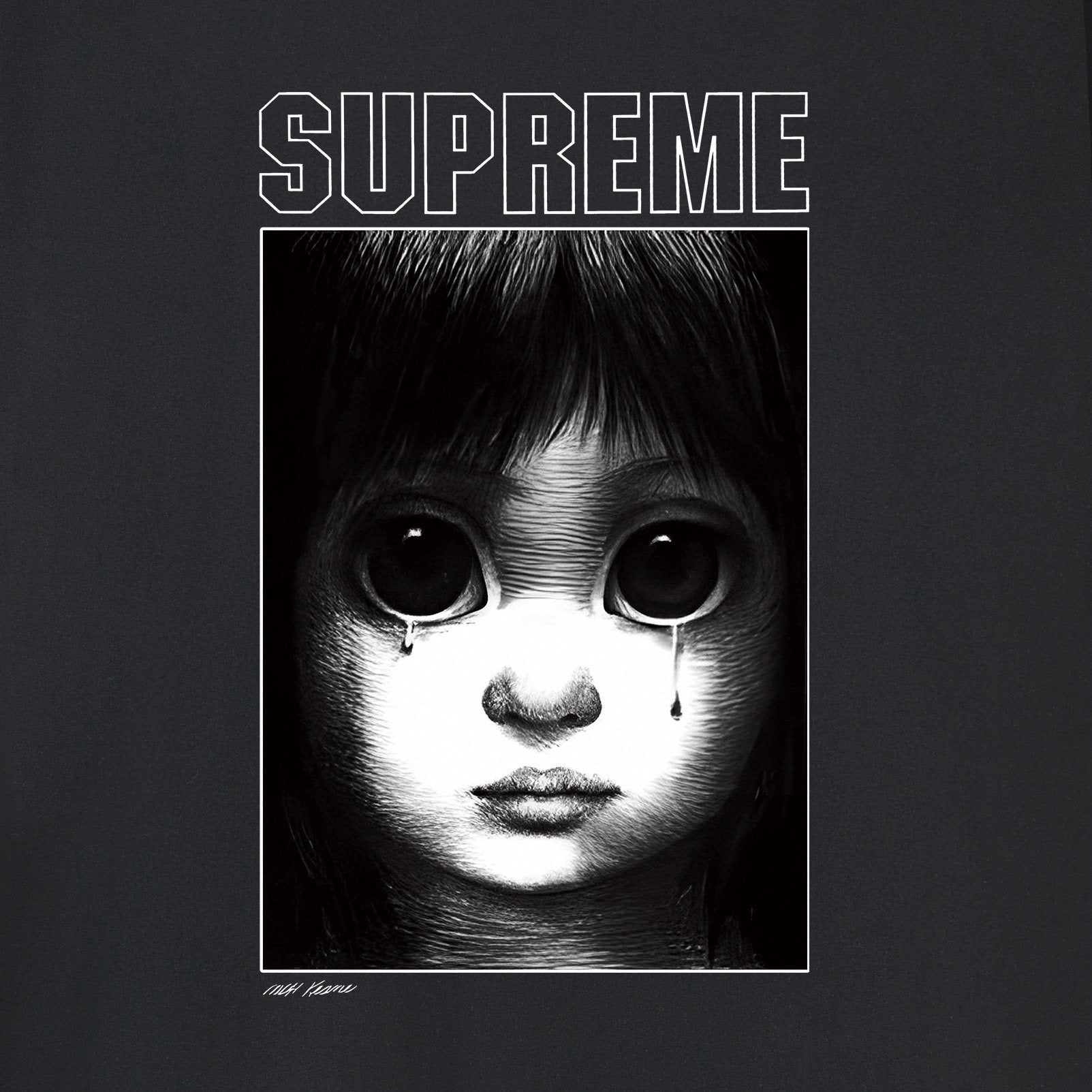 Supreme Portrait Graphic Short-Sleeve T-Shirt — detail