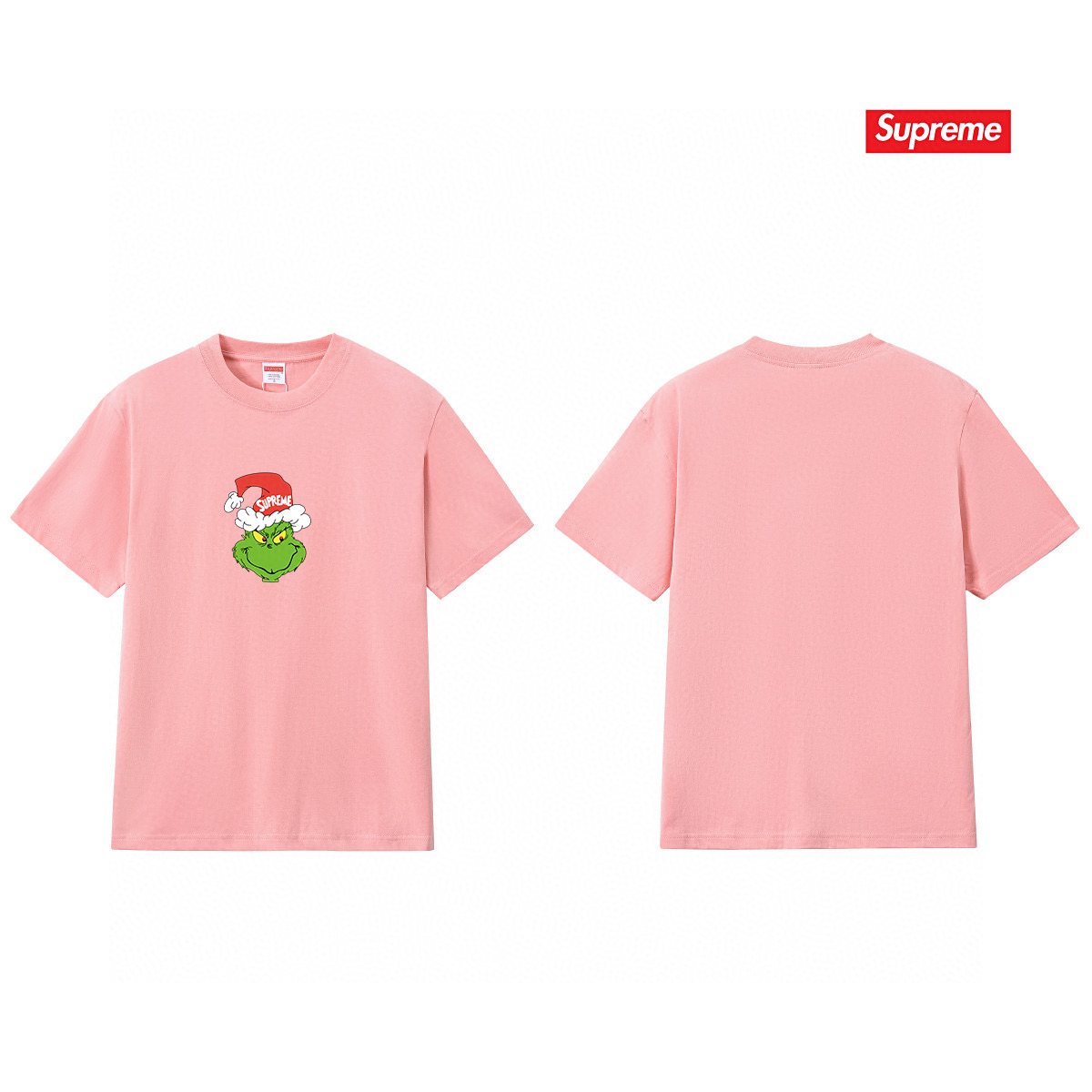Supreme Grinch Santa Graphic T-Shirt — comparison