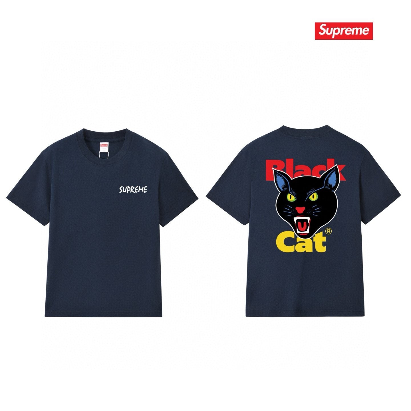 Supreme Cat Head Graphic Short-Sleeve T-Shirt — comparison