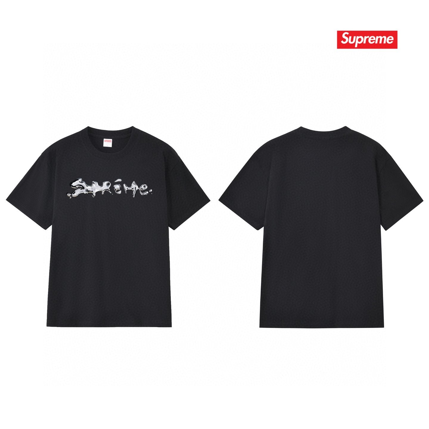 Supreme Chrome Wordmark Short-Sleeve T-Shirt — back