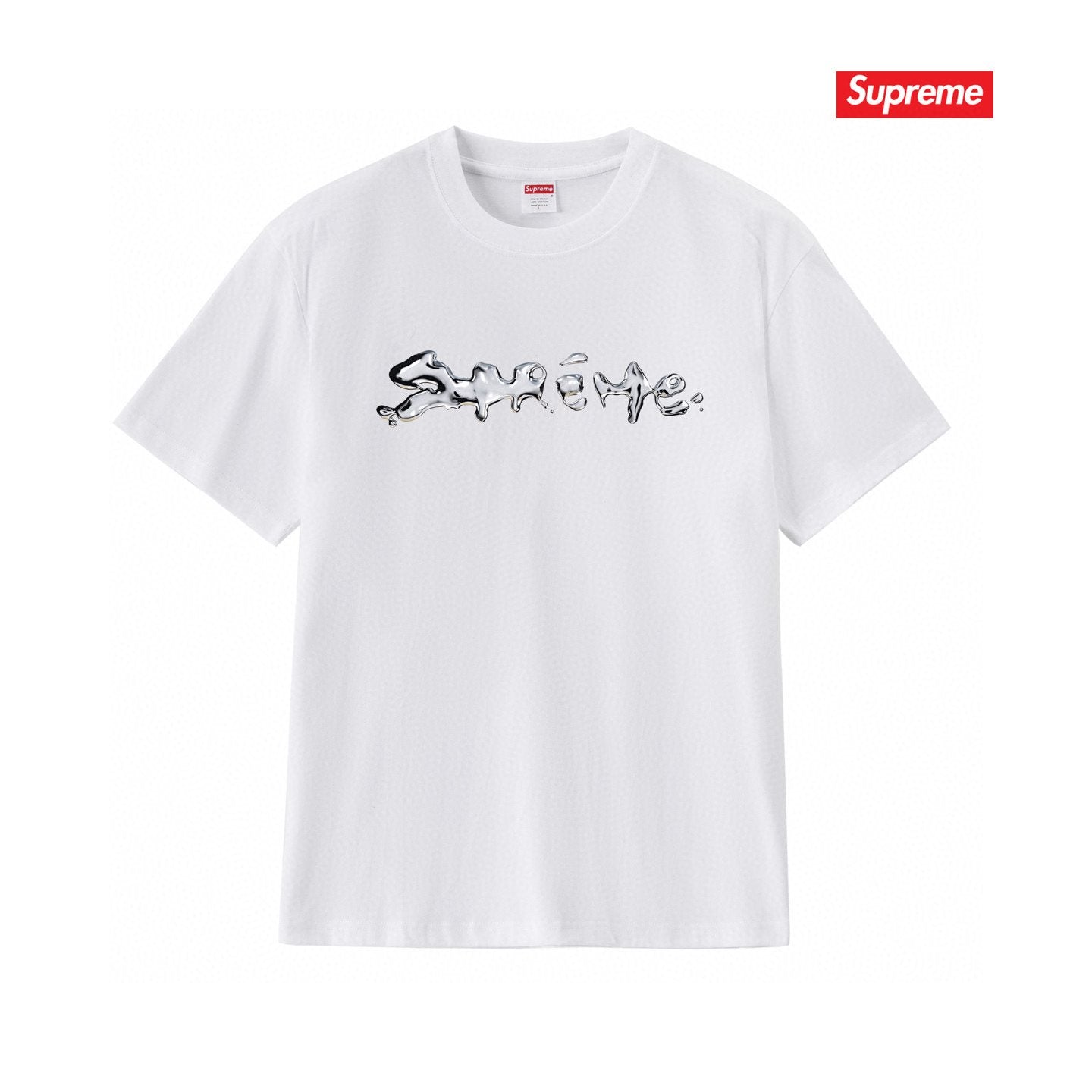 Supreme Chrome Wordmark Short-Sleeve T-Shirt — front